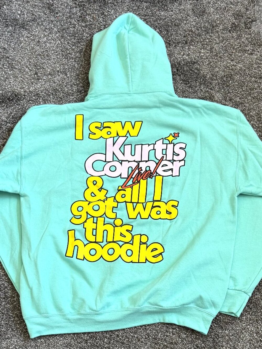 Kurtistown Kurtis Conner Live Comedy Sweatshirt Podcast Aqua Hoodie Sz XL